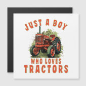 Country Life Boy die houdt van tractoren (Voorkant / Achterkant)