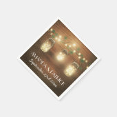 Country Lights Rustieke Mason Jar bruiloft servett Servetten (Hoek)