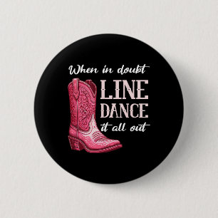 Country Line Dancing Vrouwen Meisje Ronde Button 5,7 Cm