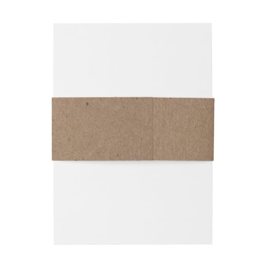 Country Love Brown & White Kraft Rustic Wedding Uitnodigingen Wikkel (Achterkant Voorbeeld)