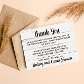 Country Love Western Rustic Bedankkaart