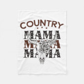 Country Mama Western Mam Fleece Deken (Voorkant)