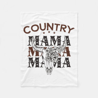 Country Mama Western Mam Fleece Deken