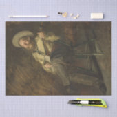 Country Man de Banjo spelen en zingen Tissuepapier (Craft)