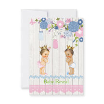 Country Mason Jar Baby onthult uitnodiging