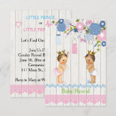 Country Mason Jar Baby onthult uitnodiging (Voorkant / Achterkant)