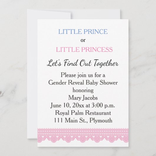 Country Mason Jar Baby onthult uitnodiging (Achterkant)