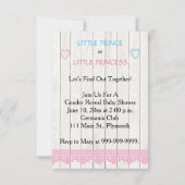 Country Mason Jar Baby Reveal Invitation Kaart (Achterkant)