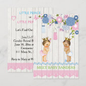 Country Mason Jar Baby Reveal Invitation Kaart (Voorkant / Achterkant)