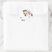 Country Mason Jar Christmas Gift Label Sticker (Tas)