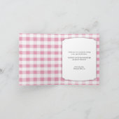 Country Mason Jar Daisy Pink Bedankt kaarten (Binnen)