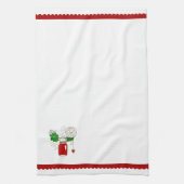 Country Mason Jar-kersthanddoek Theedoek (Verticaal)