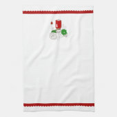 Country Mason Jar-kersthanddoek Theedoek (Verticaal)