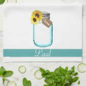 "Country Mason Jar Wedding Towel" Theedoek (Gevouwen)