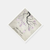 Country Mason Jars op de bruiloft van lavendel Servetten (Hoek)