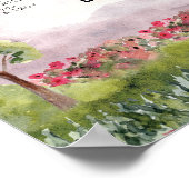 Country Meadow Bruiloft Foto delen teken Poster (Hoek)