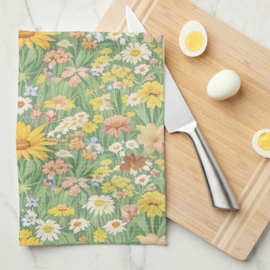 Country Meadow Theedoek (Quarter Fold)