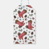 Country Merry Christmas naar Gift Label Cadeaulabel (Achterkant)