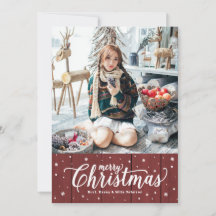 Country Merry kerstfeestay Card