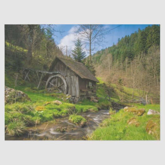 country mill tissue paper tissuepapier (Voorkant)