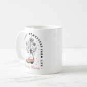 Country moeder homestead huisvrouw boerderij leven koffiemok (Voorkant links)