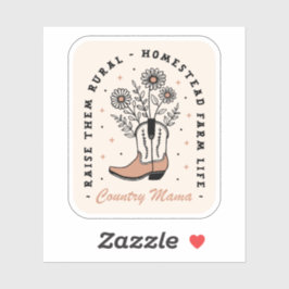 Country moeder mama homestead boerderij leven esth sticker