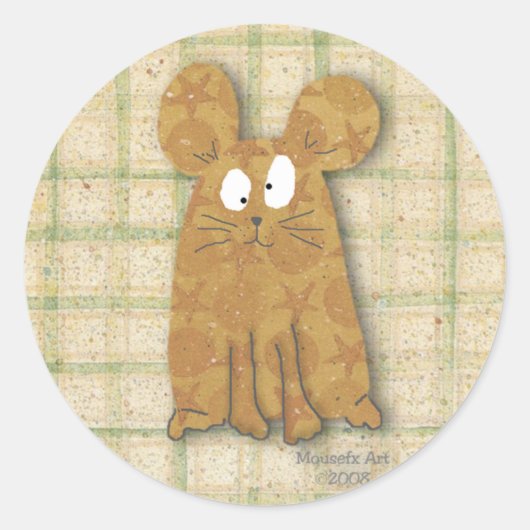 country muis sticker (Voorkant)