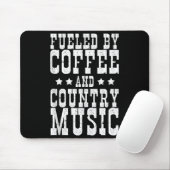 Country Music & Coffee - Funny Quote Western M Muismat (Met muis)