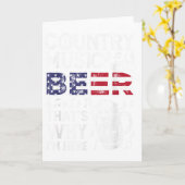 Country Music Bier Dat Is Waarom Ik Hier Usa Ameri Kaart (Gele Bloem)