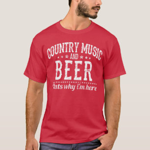Country Music Bierhoeden Waarom Ik Hier Ben Funny T-shirt