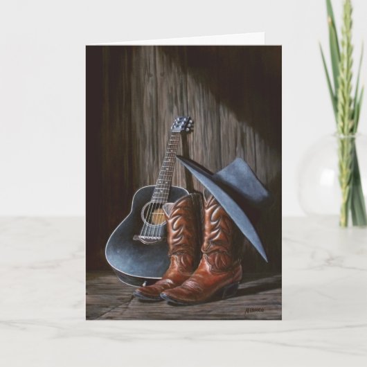 Country Music "Boots" kaart (Voorkant)