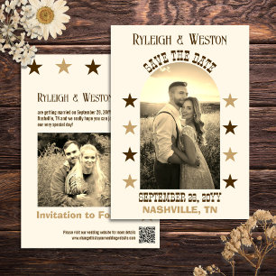 Country Music Concert Trouwfoto Bewaar de datum Save The Date