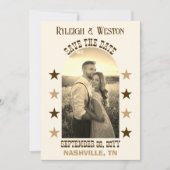 Country Music Concert Trouwfoto Bewaar de datum Save The Date (Voorkant)