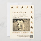 Country Music Concert Trouwfoto Bewaar de datum Save The Date (Achterkant)