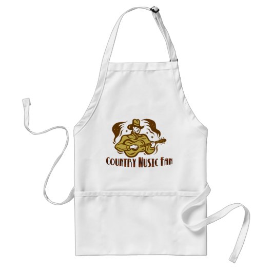 Country Music Fan Apron Standaard Schort (Voorkant)