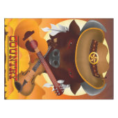 Country Music Guitar Tafelkleed (Voorkant (Horizontaal))
