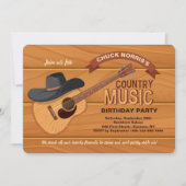 Country Music Invitation Kaart (Voorkant)