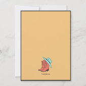 Country Music Invitation Kaart (Achterkant)