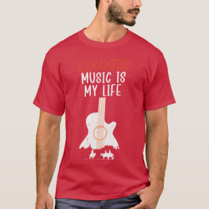 Country Music is Mijn Leven Cowboy Westerse famili T-shirt