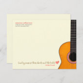 'Country Music is Three Chords' Note Cards (CMA's) Kaart (Voorkant / Achterkant)