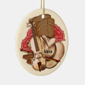 Country Music  Keramisch Ornament (Rechts)