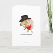 Country Music & Labs  verjaardag Kaart (Achterkant)