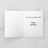 Country Music & Labs  verjaardag Kaart (Binnen)