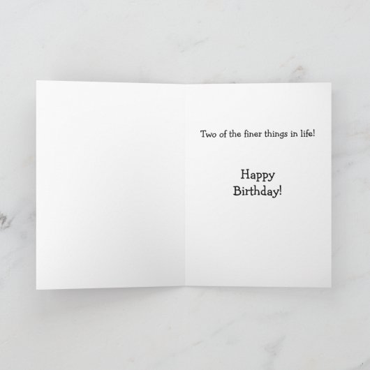 Country Music & Labs  verjaardag Kaart (Binnen)