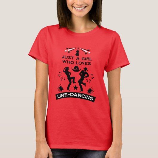 Country Music Line Dancing T-shirt (Voorkant)