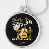 Country Music Lover Sleutelhanger (Voorkant)