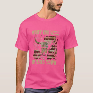 Country Music Outlaw Westerne Zuid-Rodeo Cowboy T-shirt