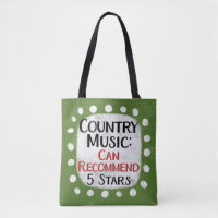 Country Music Review 5 sterren Canvas tas