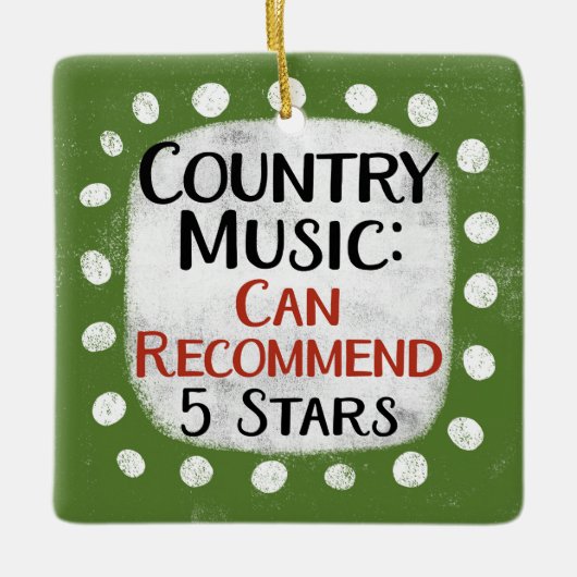Country Music Review 5 sterren Ornament (Voorkant)