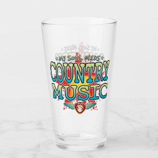 Country Music Soul Glass Tumbler